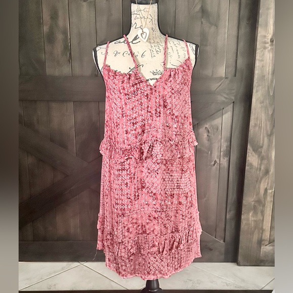 JACK by BB DAKOTA Rosette Pink midi dress with liner and adjustable straps NWT - Picture 1 of 6